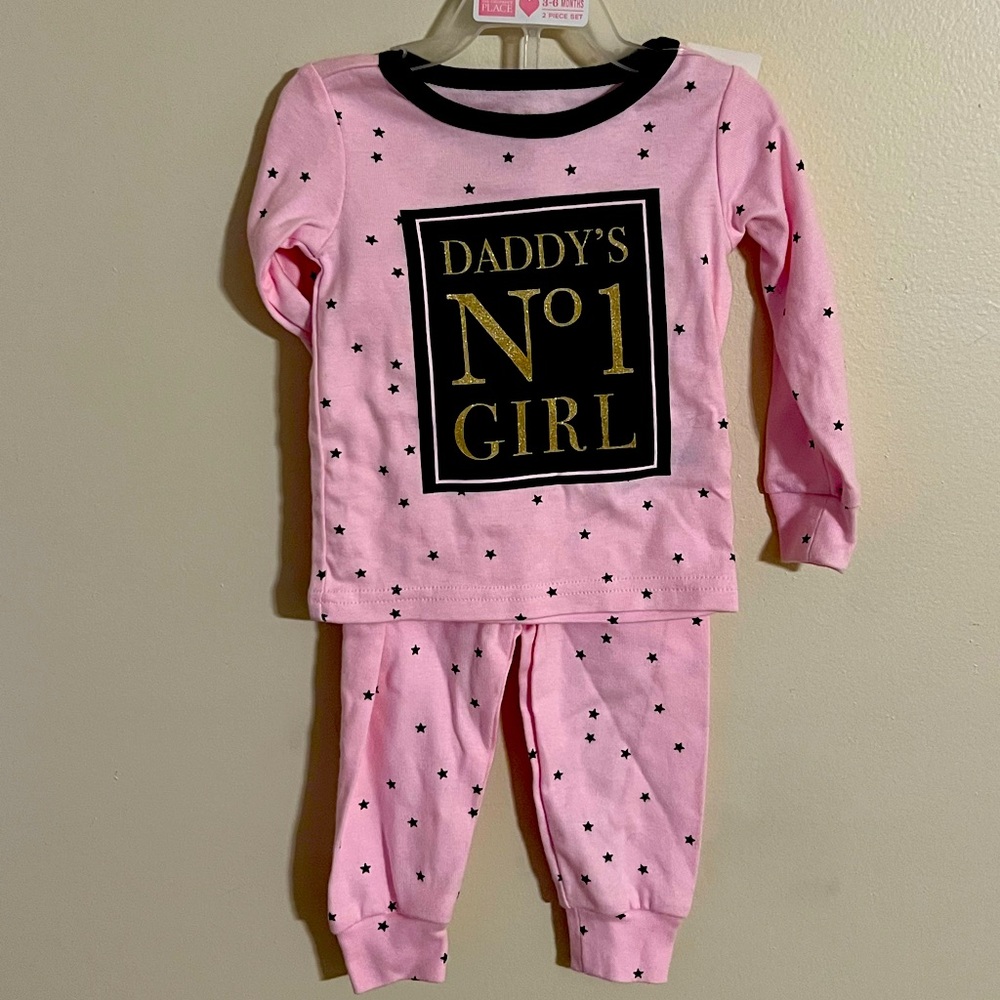 NWT The Children’s Place baby girl pajamas, pink, 3-6mo
